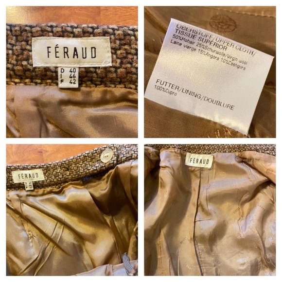 Vintage Mohair/ Virgin Wool/ Angora/ Cashgora 2-piece suit by Feraud - Picture 2 of 3